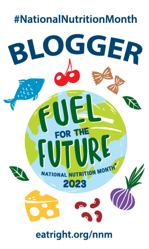 National Nutrition Month 2023 Blogger Badge