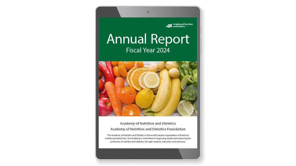 2024 annual report on a tablet