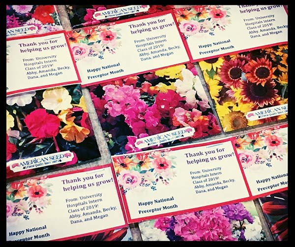 AN IMAGE OF SEED PACKETS WITH THANK YOU MESSAGES