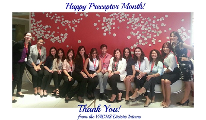 An image of dietetic interns sitting on a bench