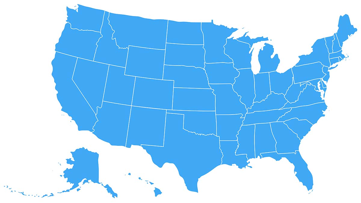 Map of the United States