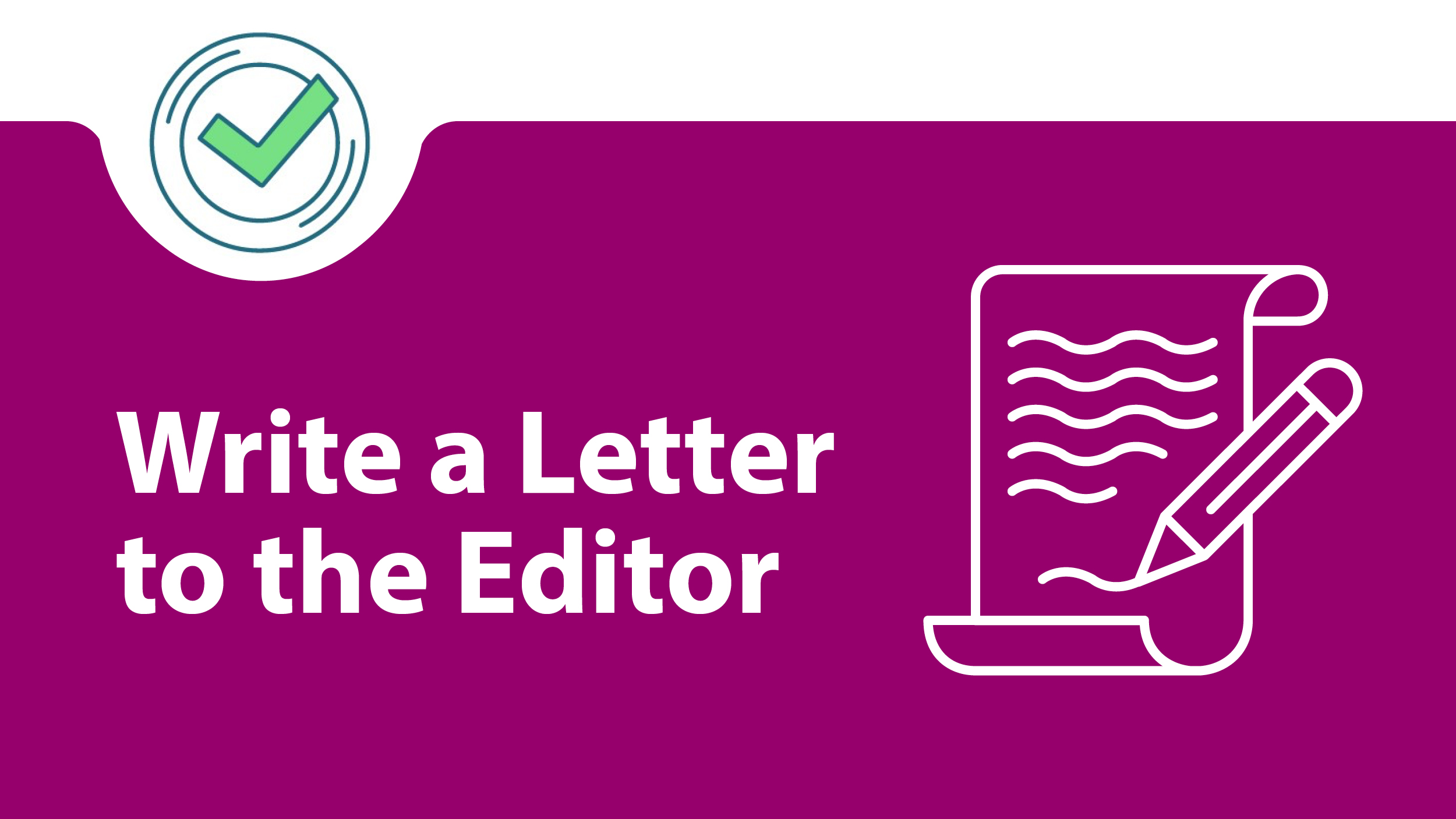 write a letter to the editor
