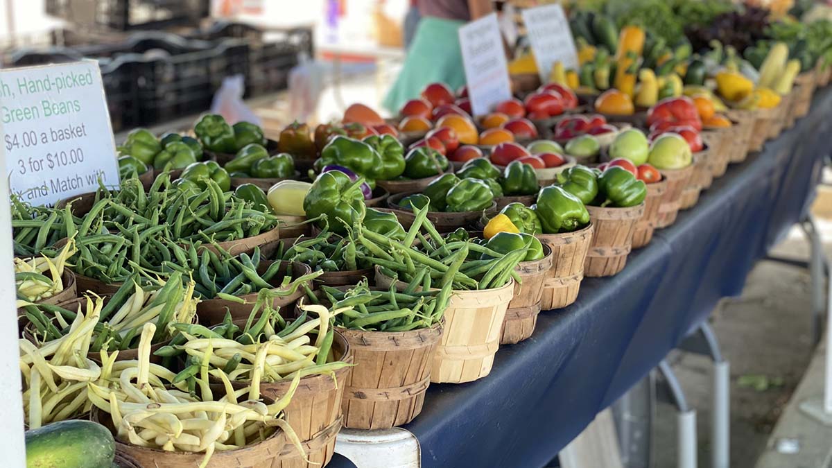 Produce for Sale at a Farmers' Market