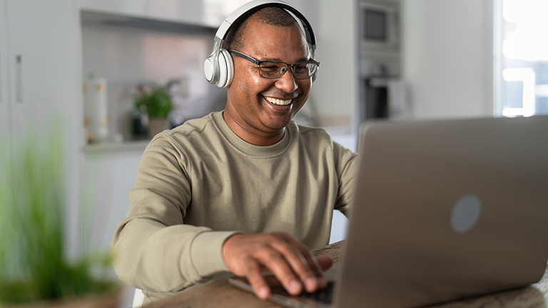 man at laptop