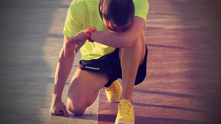 Endurance runner is exhausted due to Male Athlete Triad or Relative Energy Deficiency in Sports (RED-S).