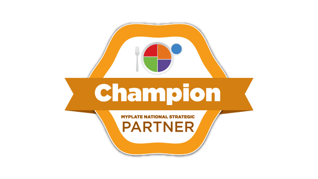 MyPlate Gold Champion badge