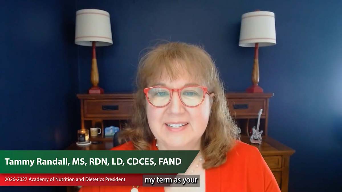 Academy President's Message: Tammy Randall, MS, RDN, LD, CDCES, FAND