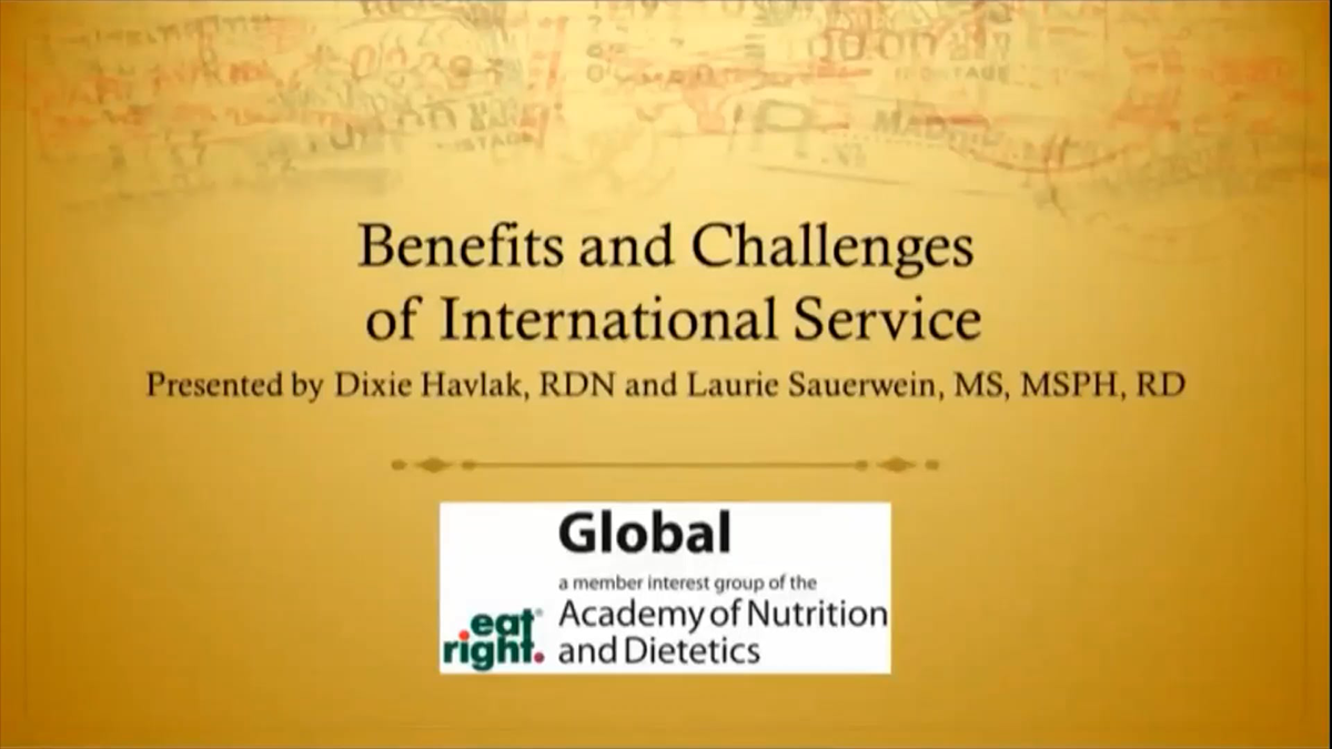 GMIG: Benefits and Challenges of International Service