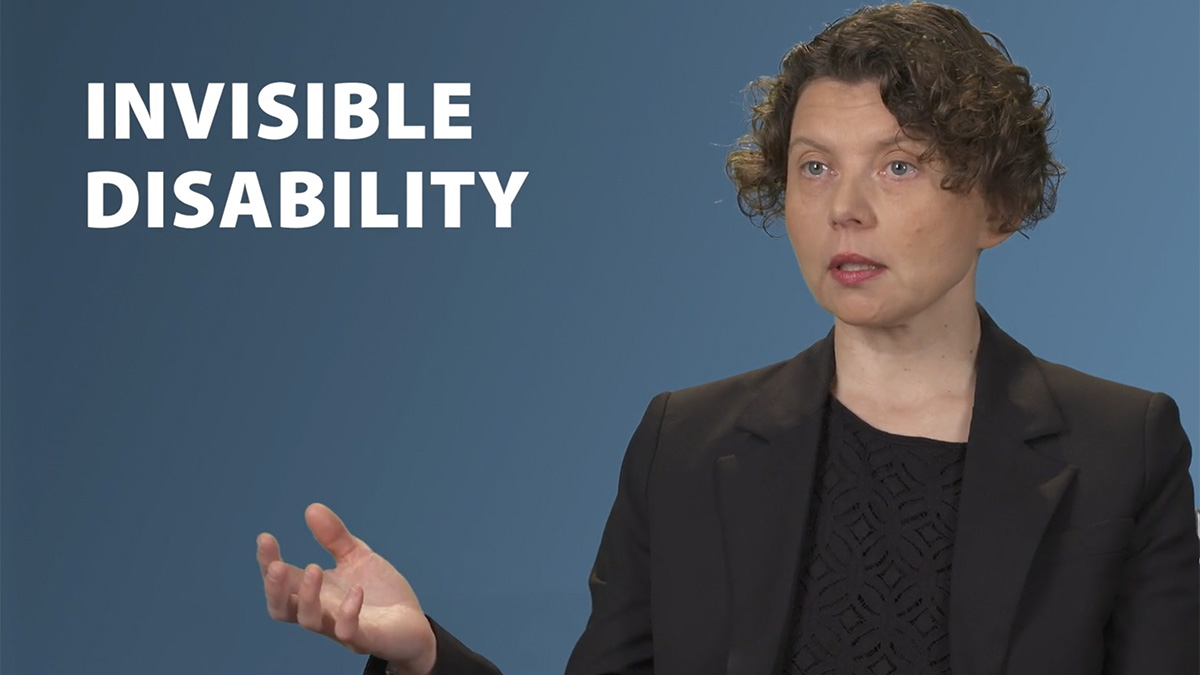 Academy Member Alicia Conner speaking to camera