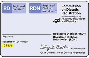 RD RDN Registration Card