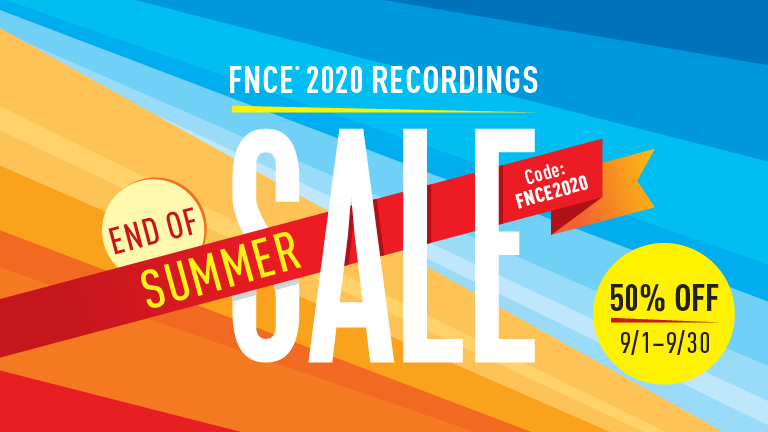 Fall CPE Sale on FNCE 2020 Session Recordings