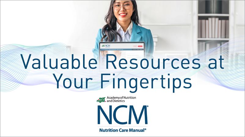 Valuable Resources at Your Fingertips: NCM | Professional Young Woman Holding Laptop open with screen visible to viewer